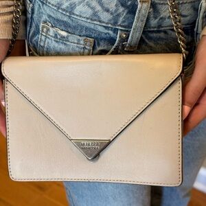 Rebecca Minkoff White Envelope Style Cross Body Bag